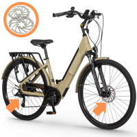 Rower elektryczny Ecobike X-city Cappuccino V2 17''