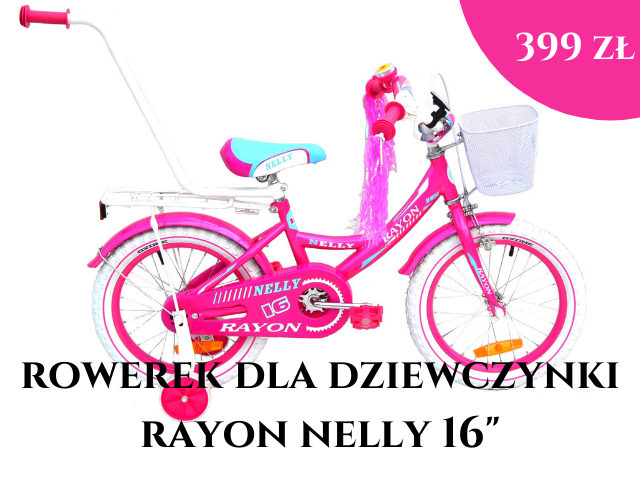 Rowerek dla dziewczynki Rayon Nelly 16"