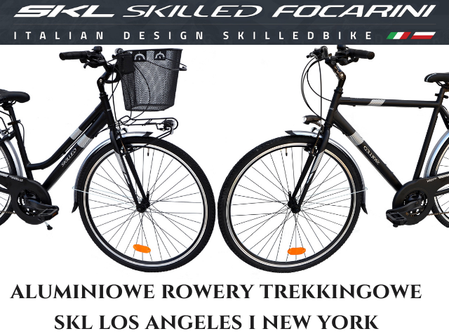 Aluminiowe rowery trekkingowe SKL Los Angeles i New York